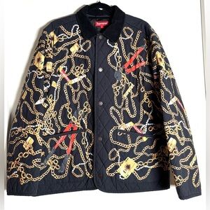 Supreme Gold Chain Quilted Jacket | Rare Vintage Streetwear